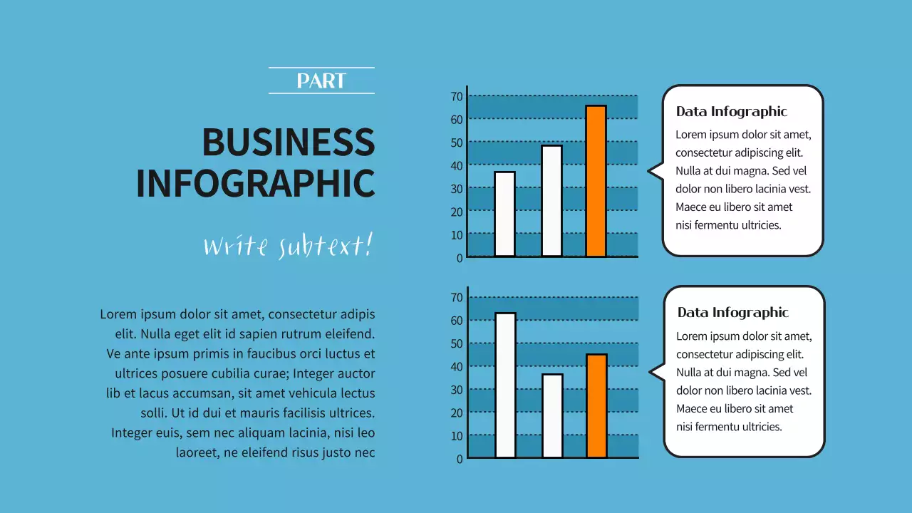 Blue Modern Business Document Infographic