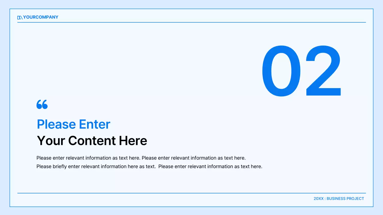 Blue Minimal Business Guide Presentation