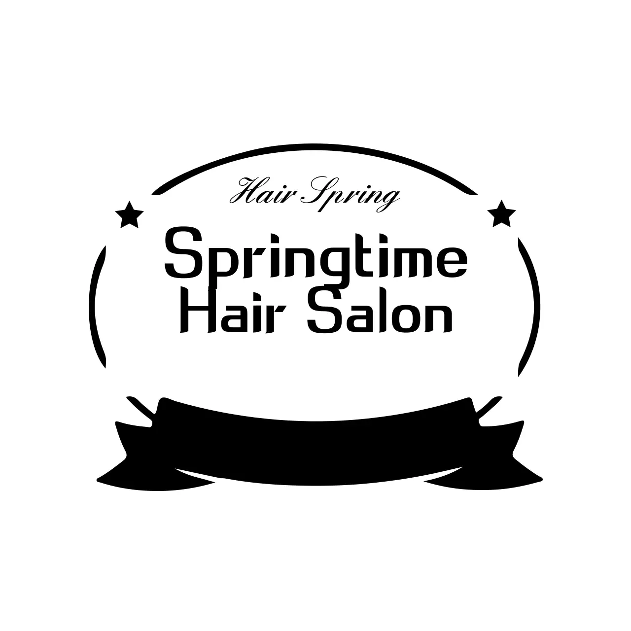 Black Simple Salon Advertisement Banner