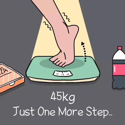 Grey Comic Weight Guide Social Media Post