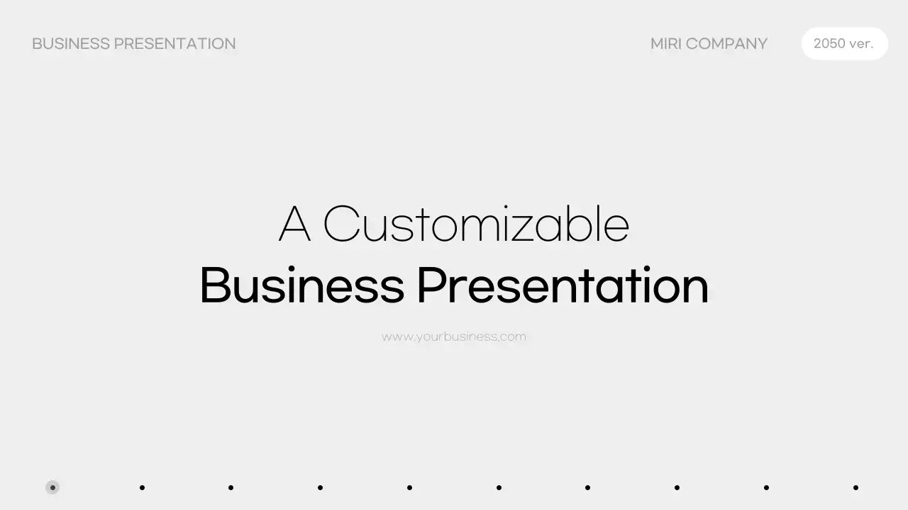 Grey Modern Business Presentation