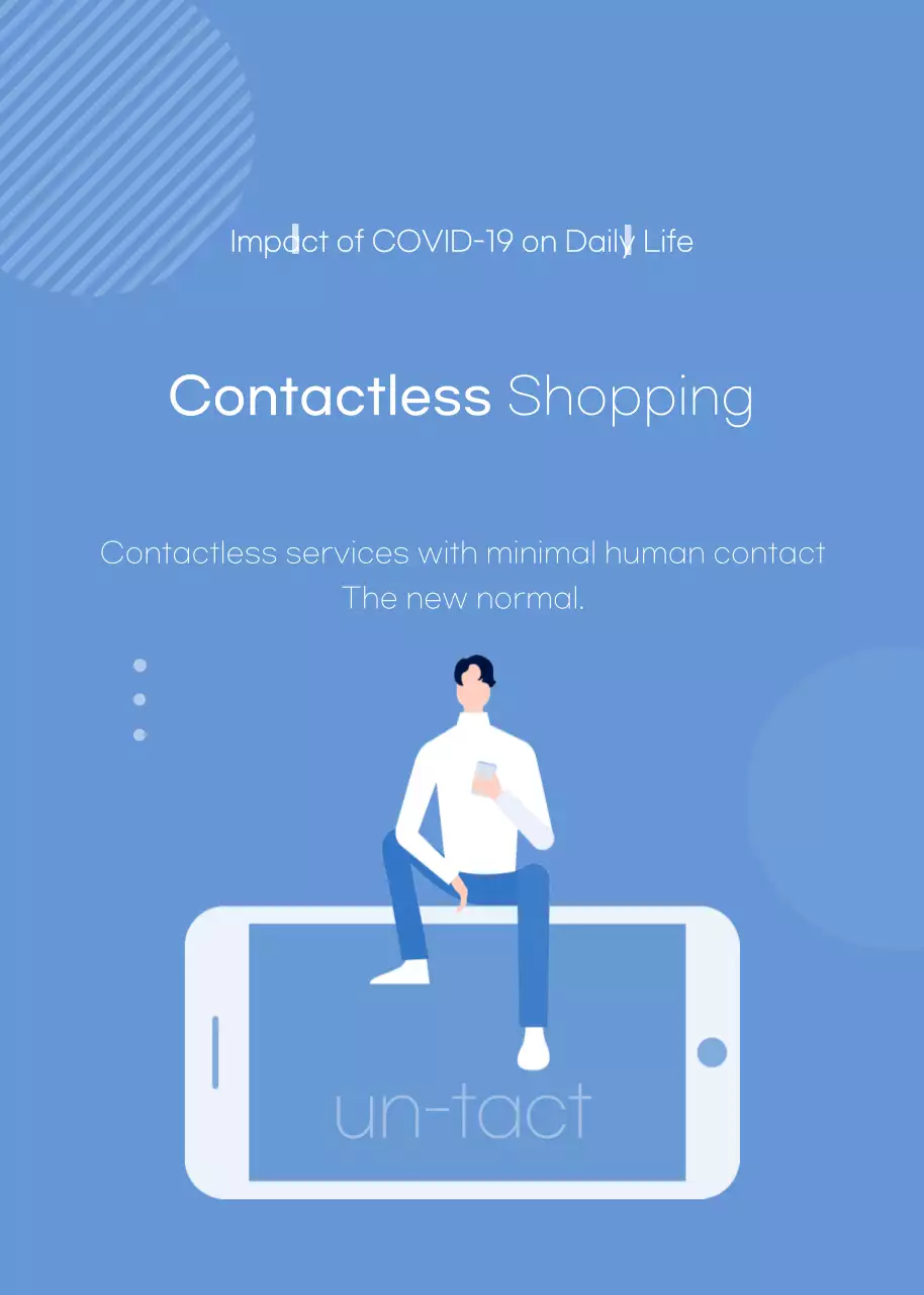 Blue Modern Shopping Promotion Poster