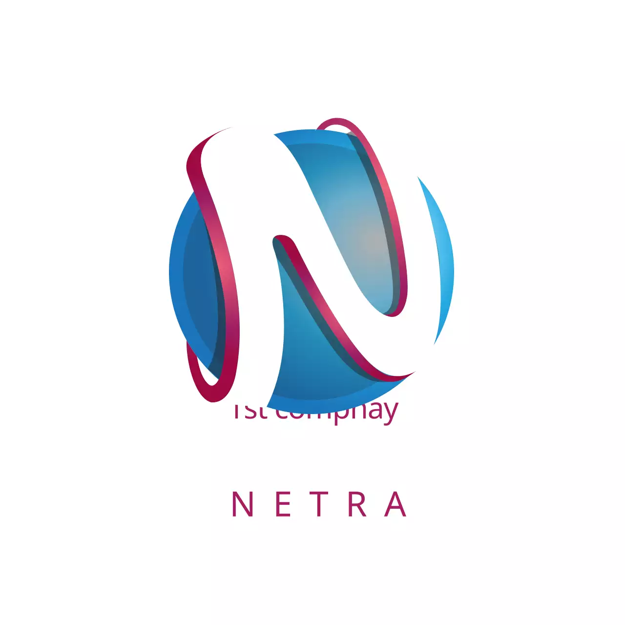 Blue Modern Business Card Logo