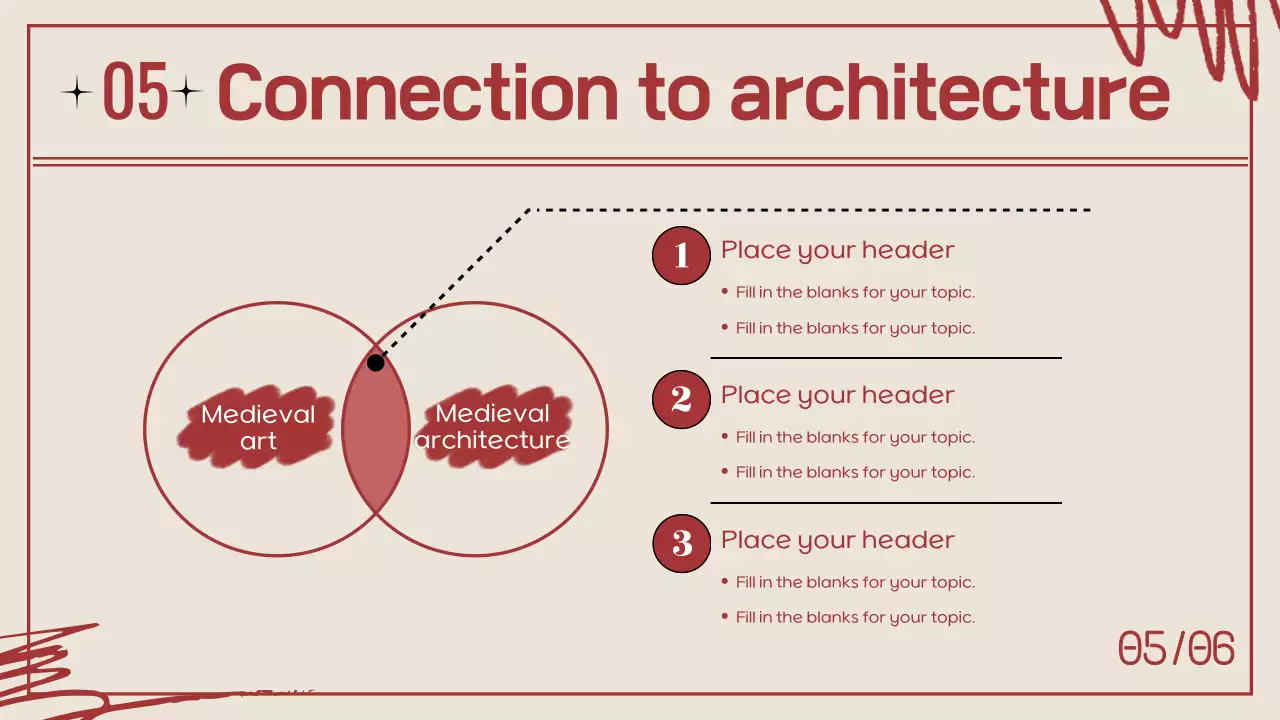 베이지 중세 미술 과정 프레젠테이션