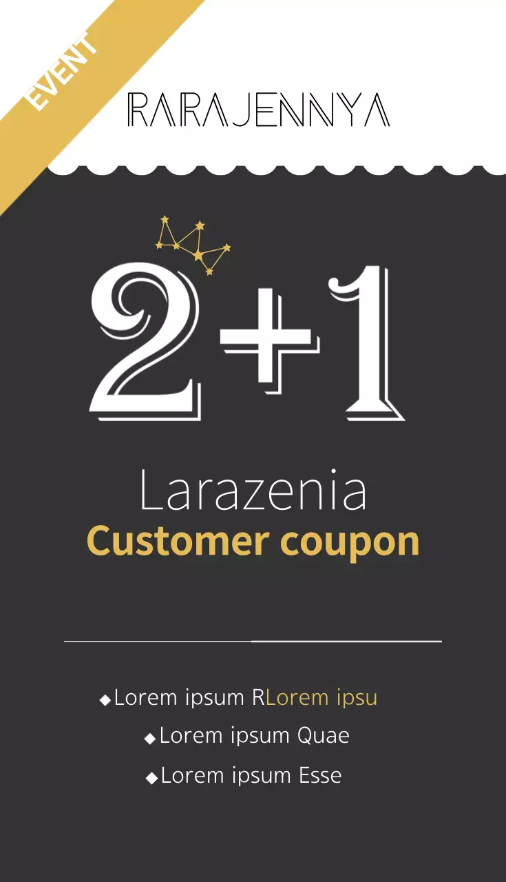 Danh thiếp quảng cáo sự kiện hiện đại màu đen