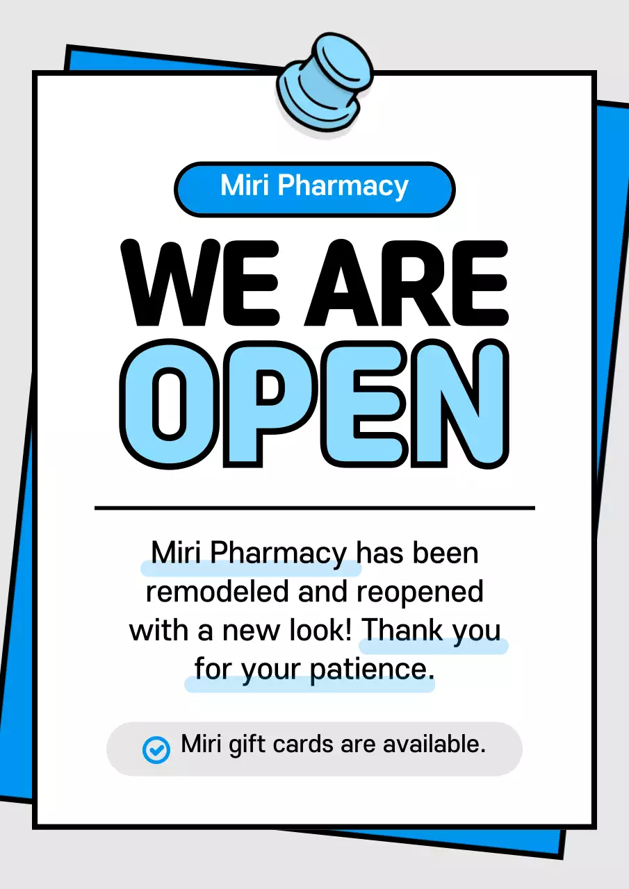 Orange Simple Business Announcement Poster