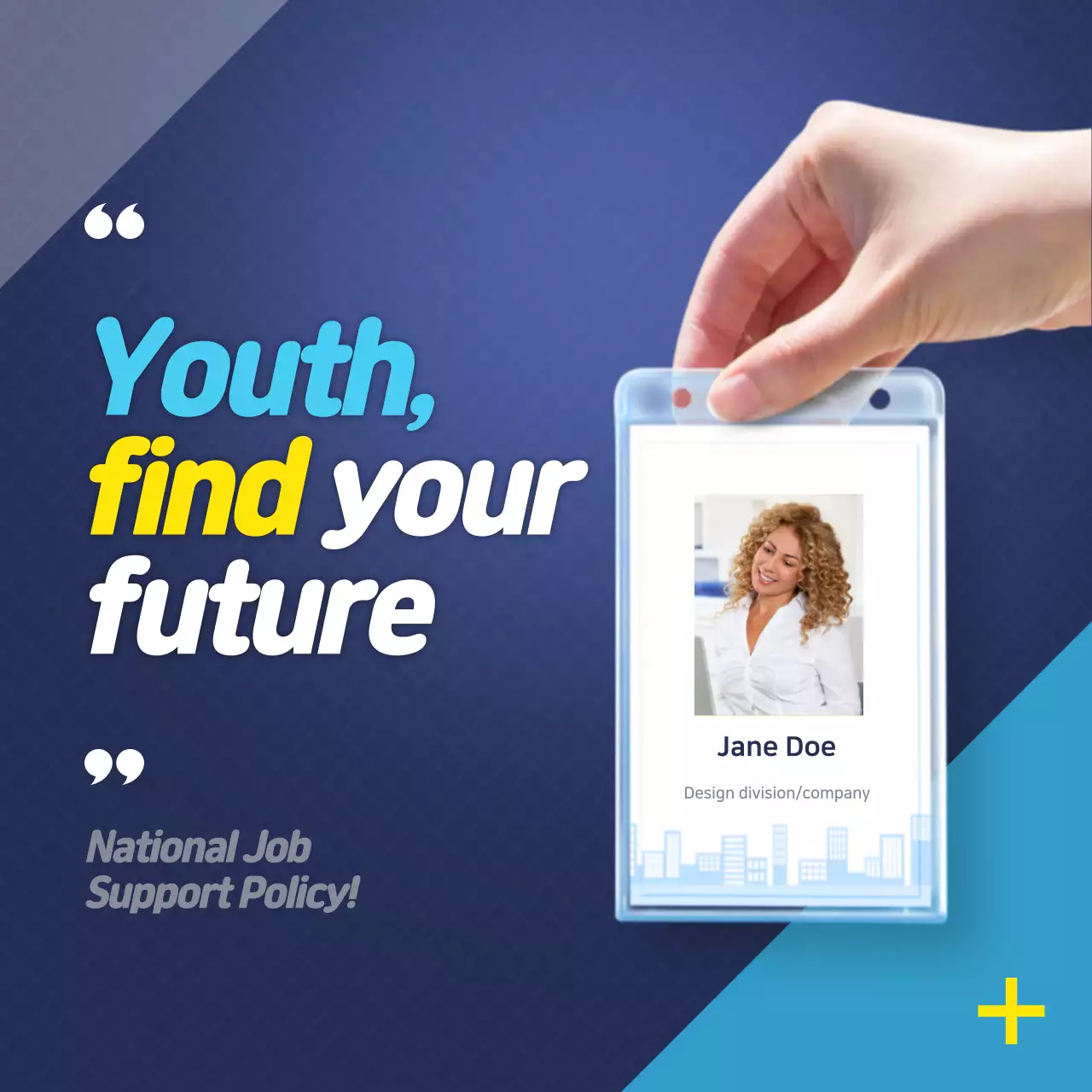 Blue Trendy Youth Promotion Instagram Post