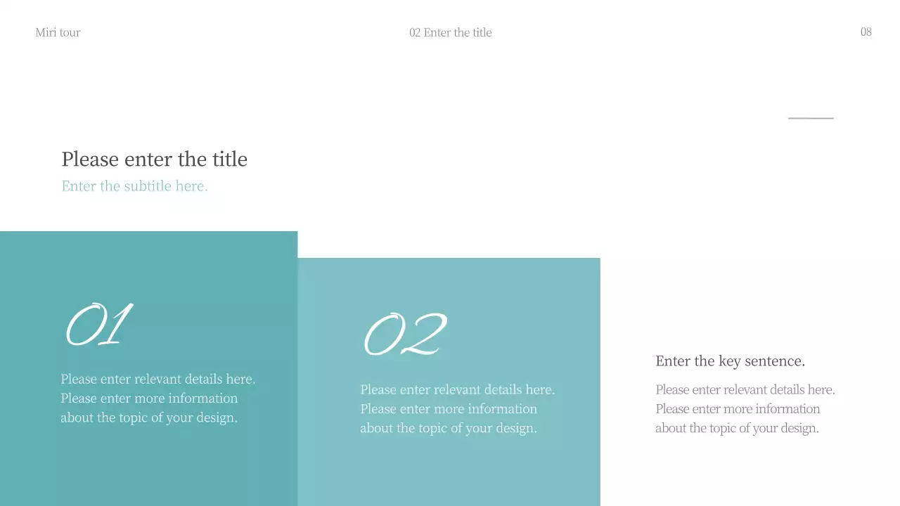 Teal Elegant Travel Guide Presentation