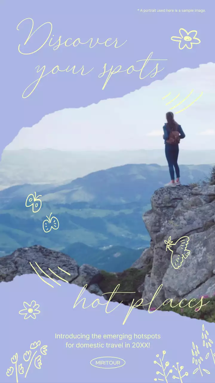 보라색 테마 감성적인 다이어리 꾸미기 컨셉 국내 여행지 홍보