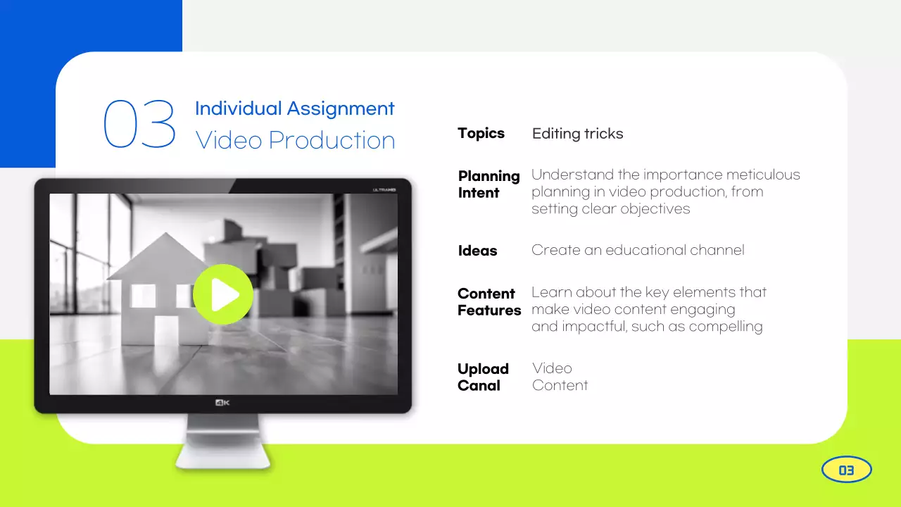 Green Modern Volunteer Report Presentation