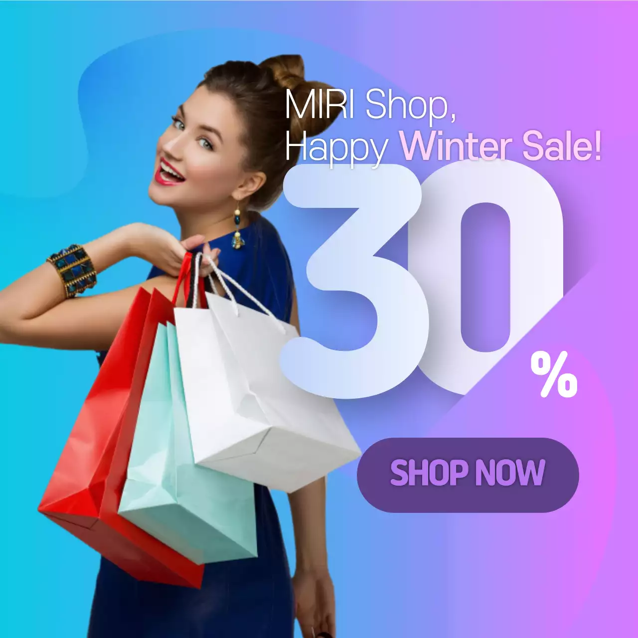 Pink Trendy Sale Promotion Instagram Post