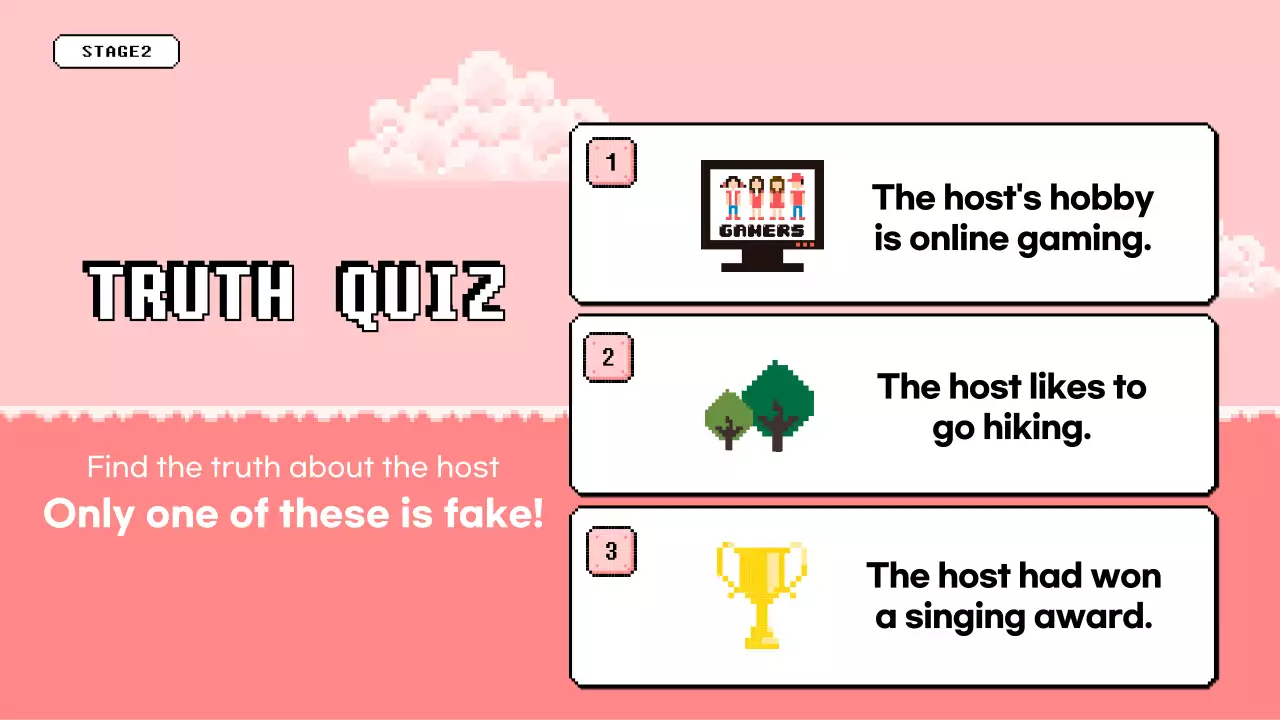 Blue Retro Quiz Event Presentation