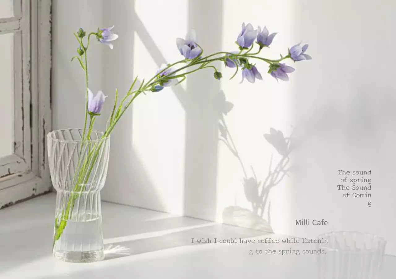 Japanese-inspired design with a spring flower concept