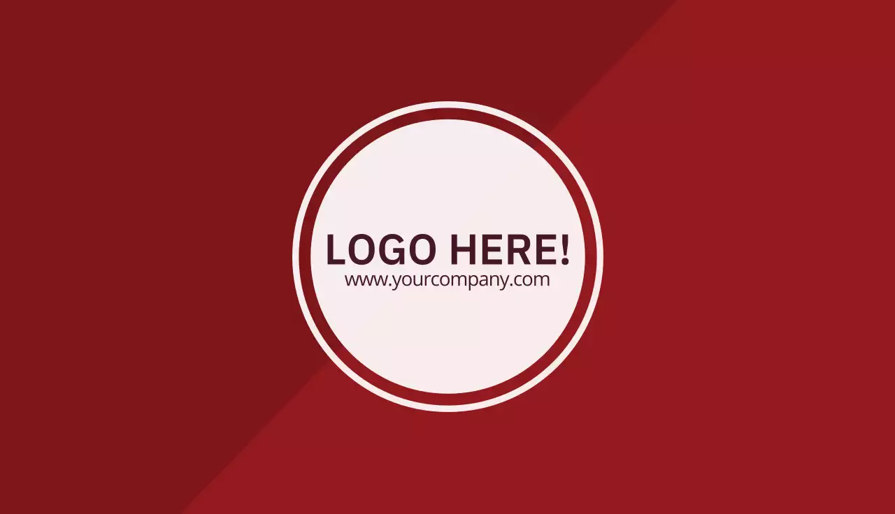 Red Simple Business Card