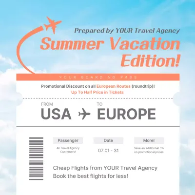 Orange Modern Travel Promotion Instagram Post