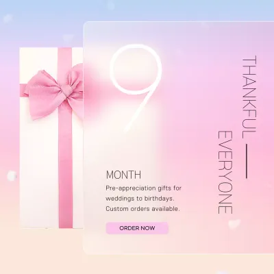 Pink Elegant Gift Promotion Social Media Post