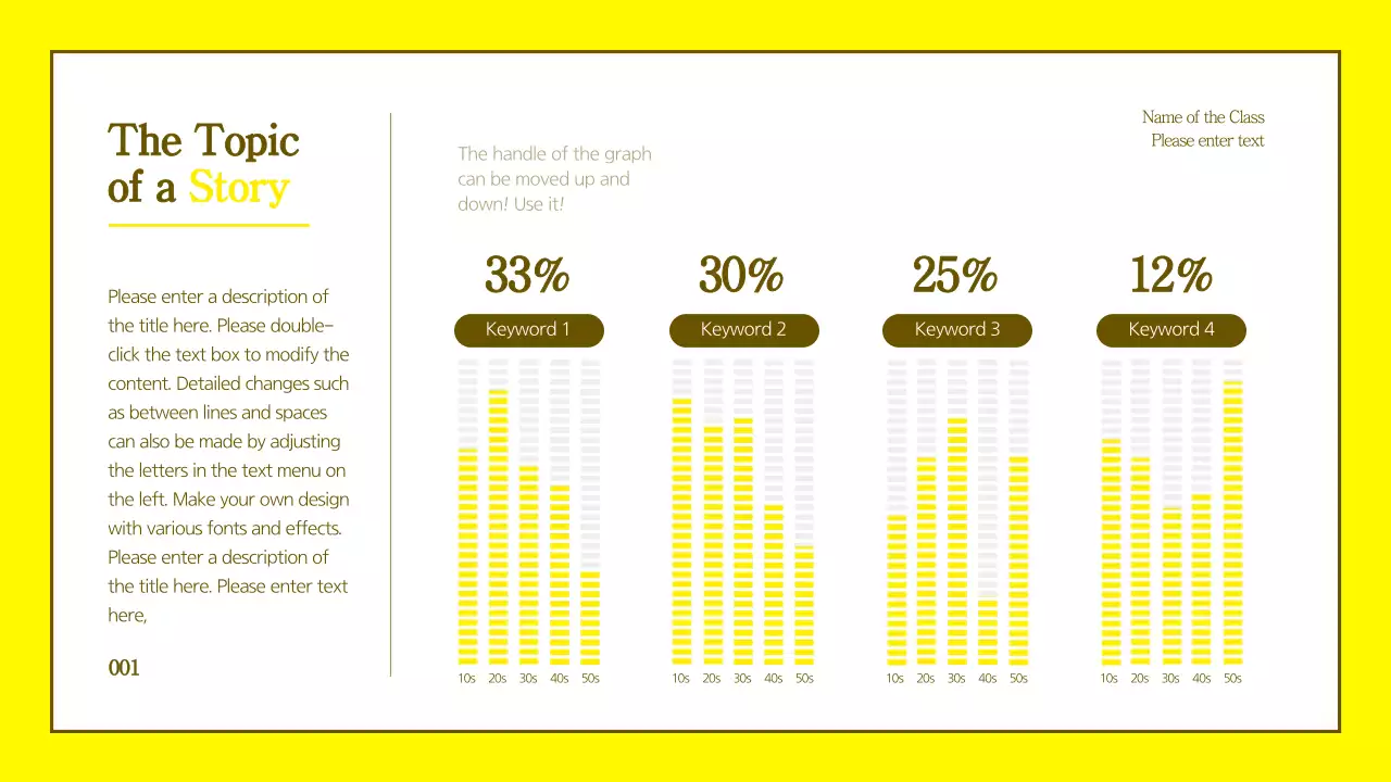 Yellow Modern Story Presentation Infographic