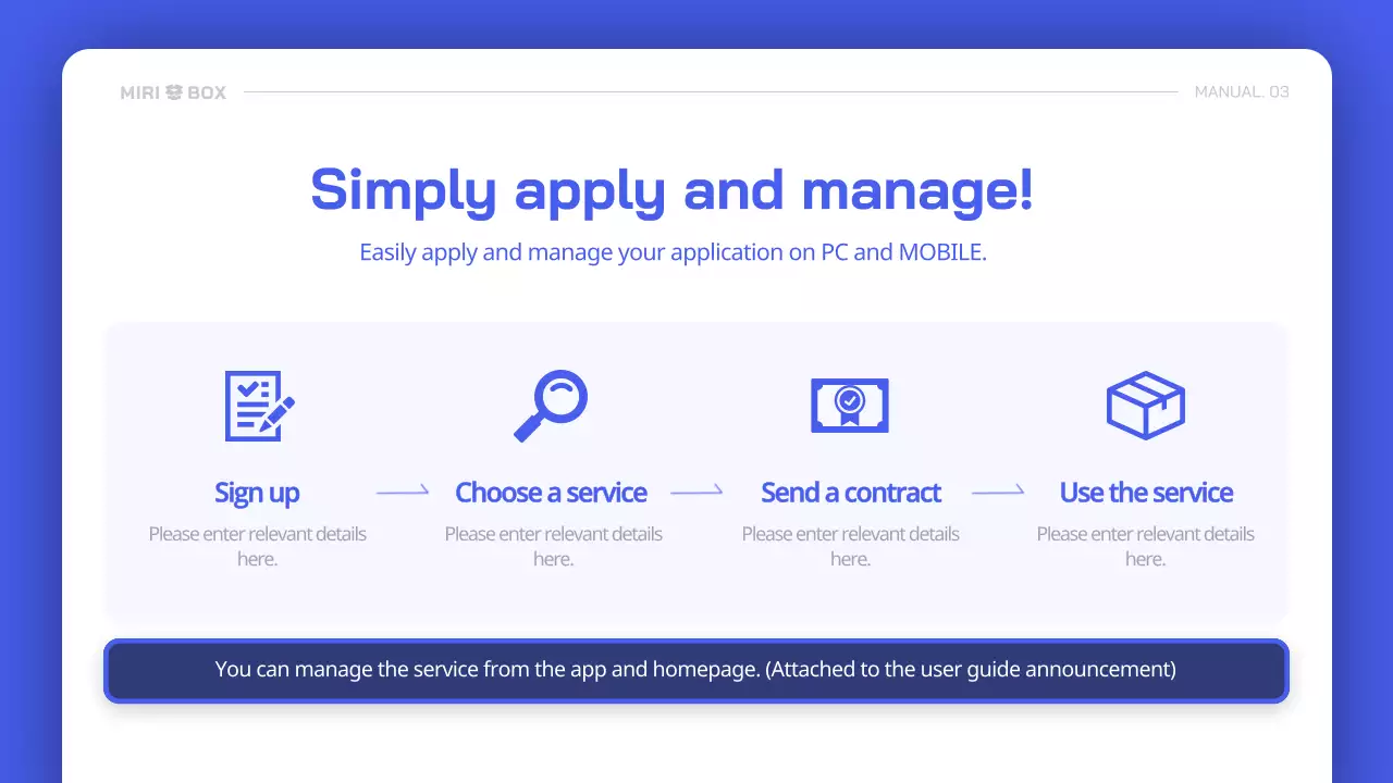 Blue Modern Storage Promotion Presentation