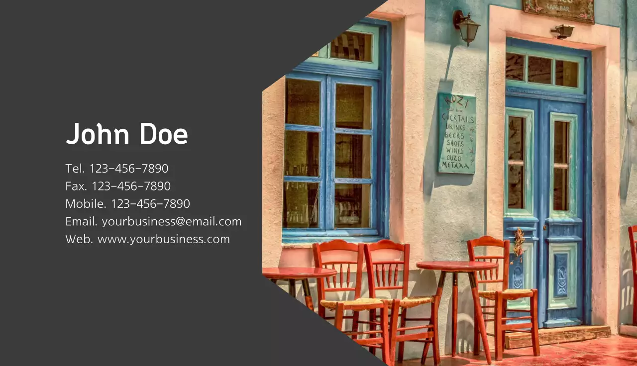 Grey Modern Business Card