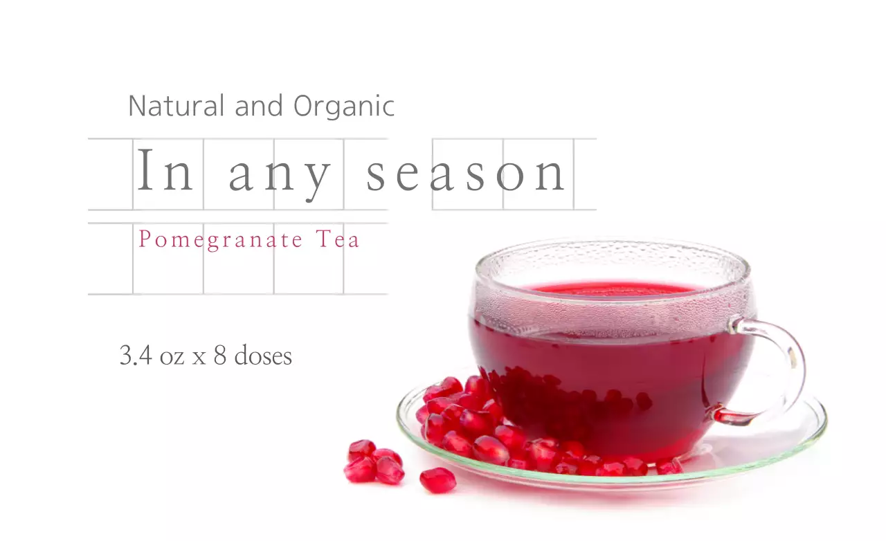 Banner de promoção de chá vermelho minimalista