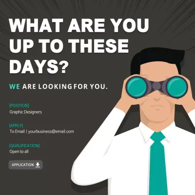 Black Modern Recruitment Notice Instagram Post