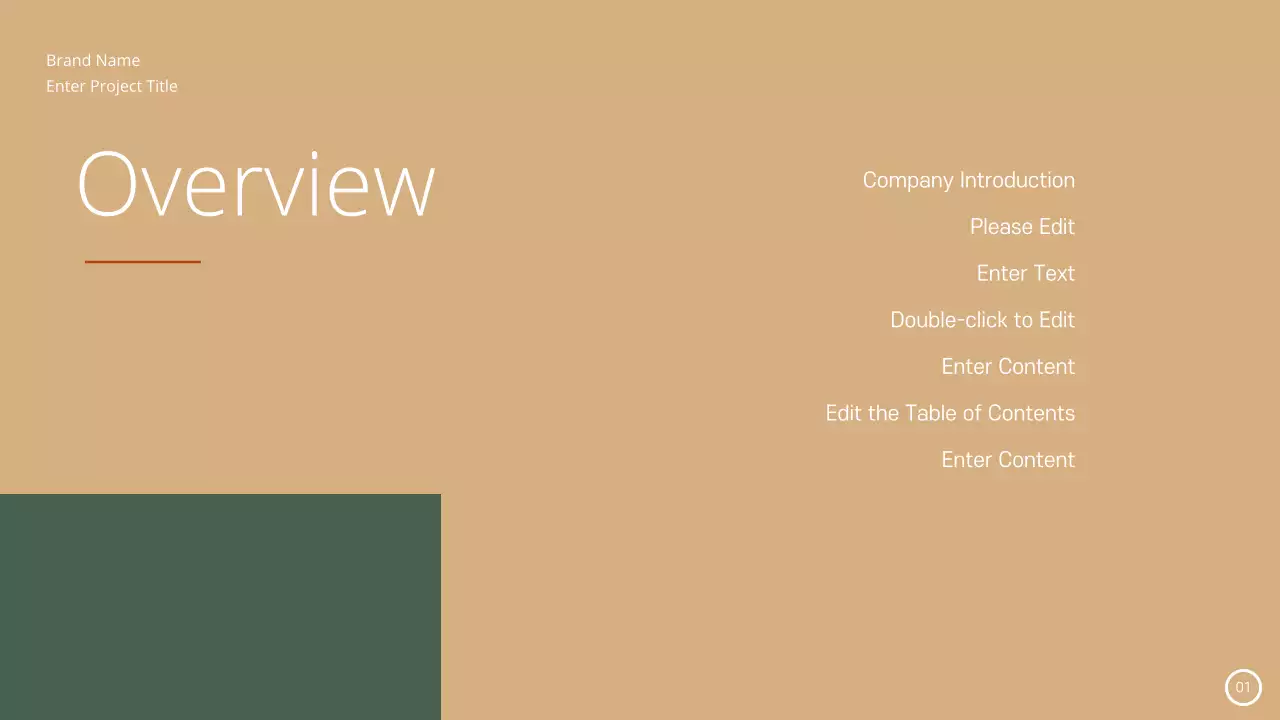 Green Minimal Business Plan Template Presentation