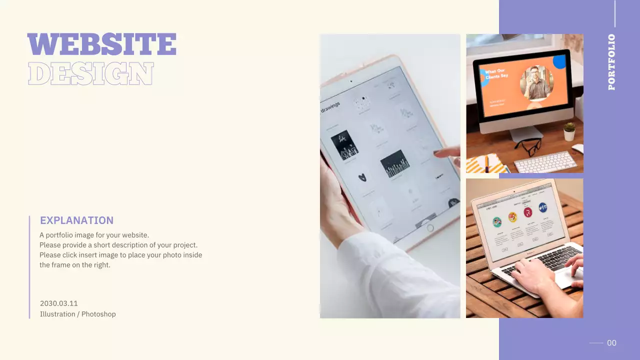 Purple Modern Design Portfolio Presentation