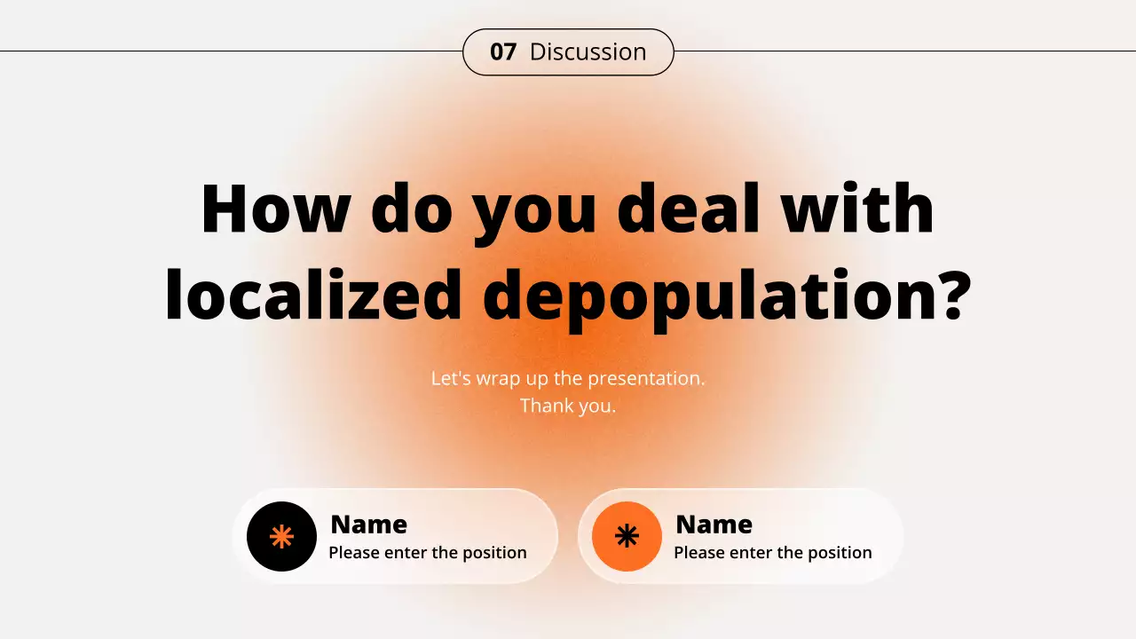 Orange Modern Demographic Seminar Presentation