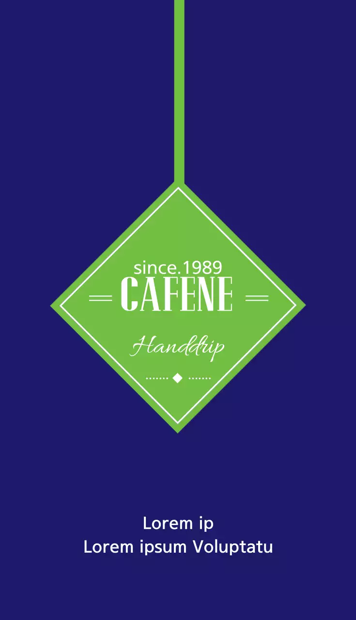 Cartão de visita promocional Navy Vintage Cafe