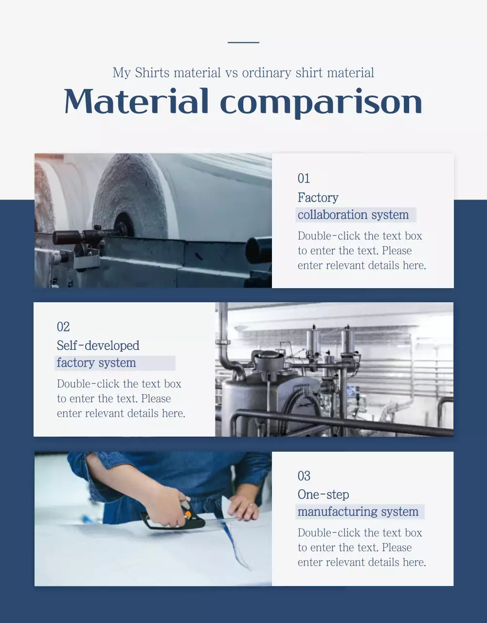 Poster Promosi Kemeja Modern Biru