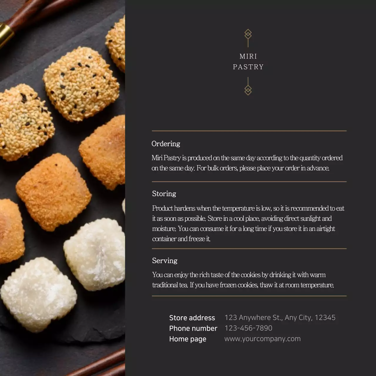 Black Traditional Pastry Advertisement Instagram Post