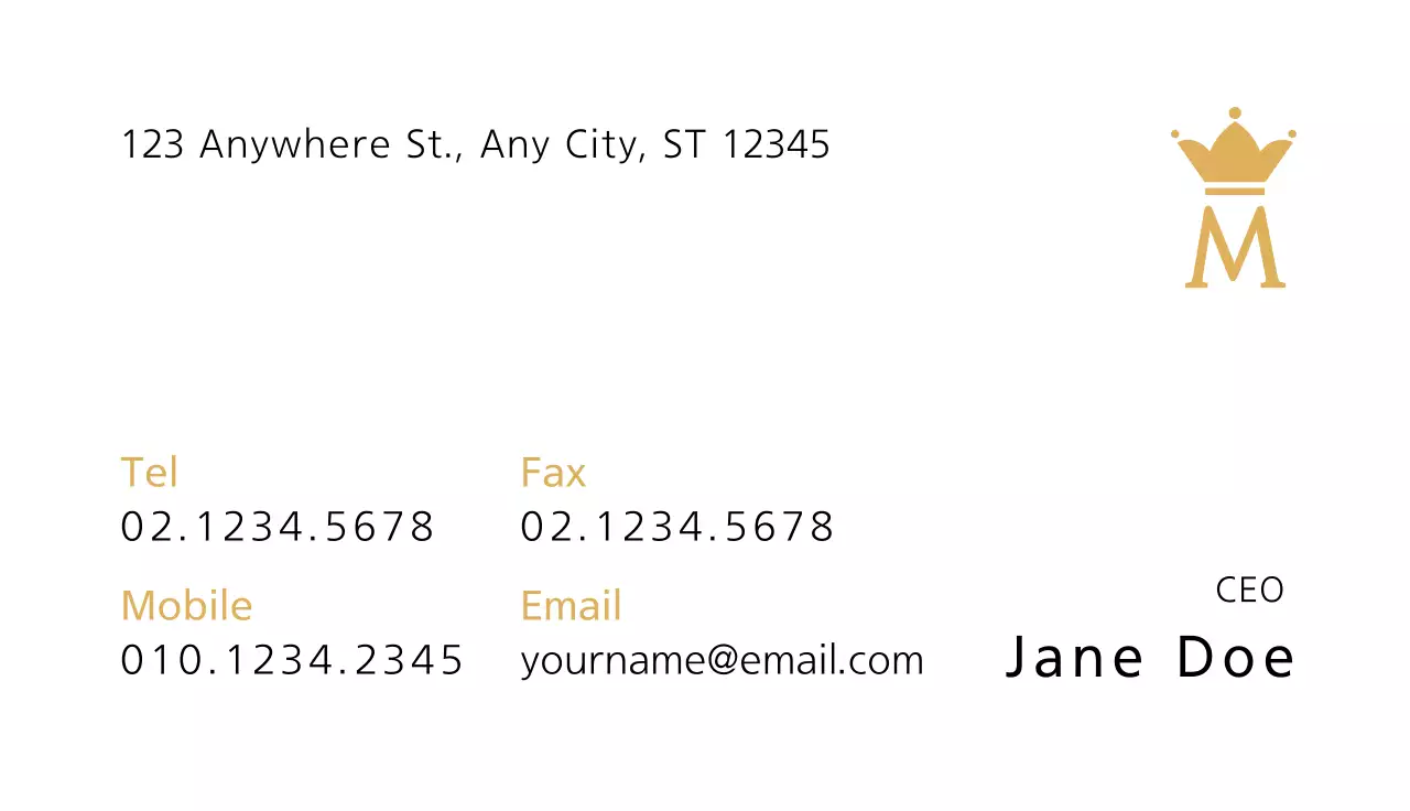 Green Elegant Business Card