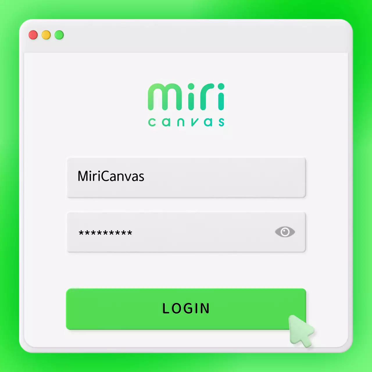 Business feedback with a neon green internal chat window concept