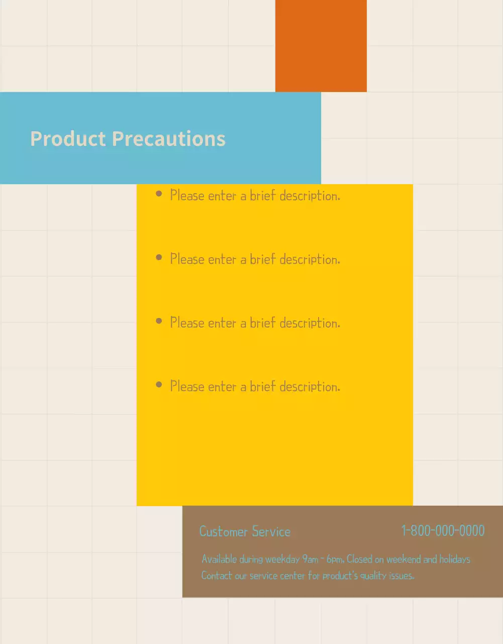 Orange Modern Educational Promotion Poster