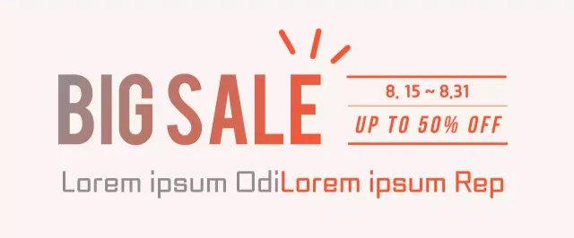 Orange Modern Sale Promotion Banner
