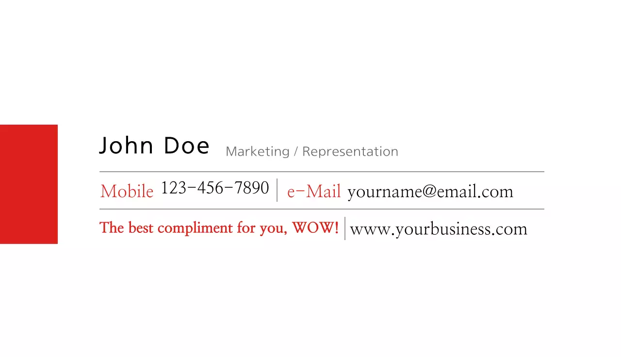 Red Modern Telecom Business Card