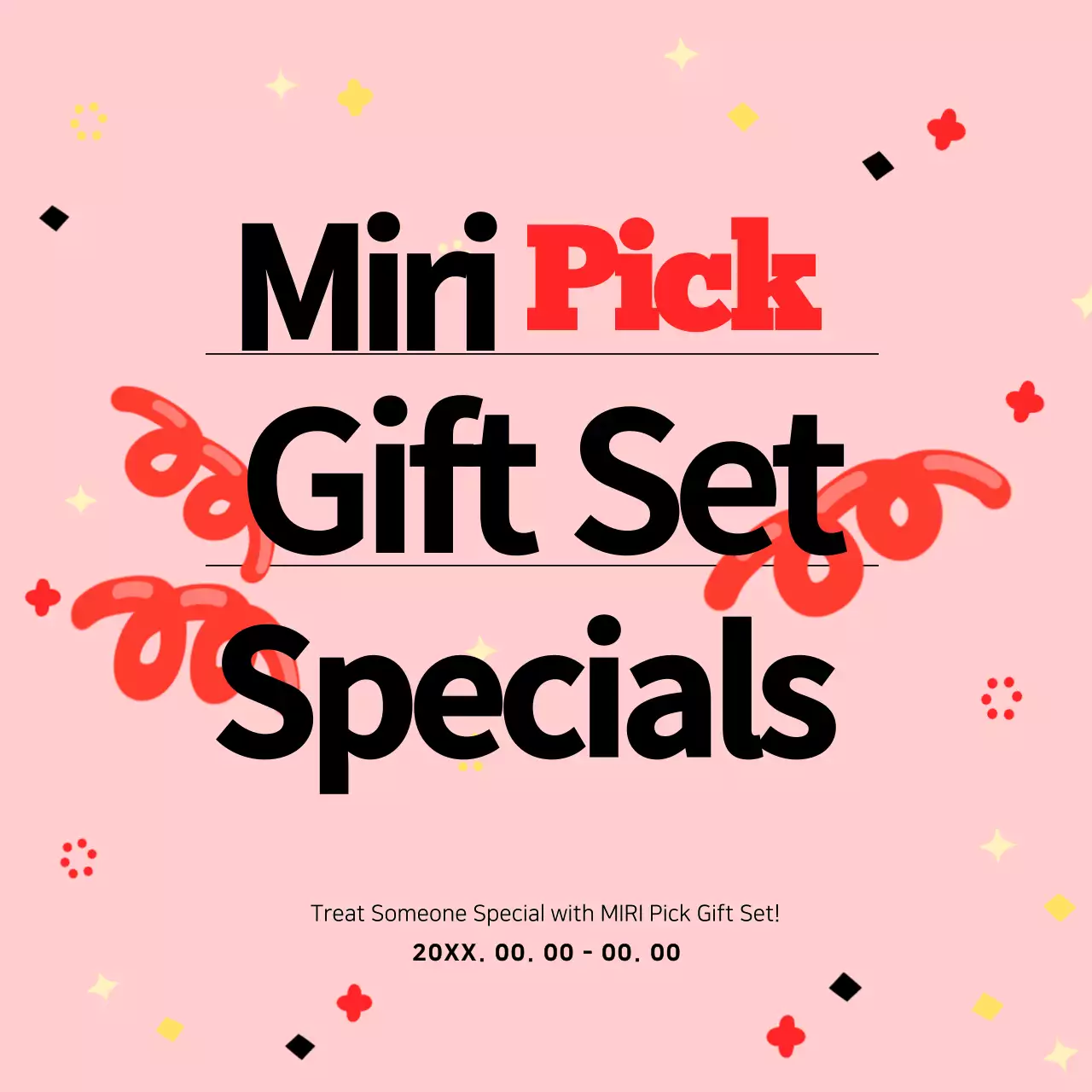 Pink Trendy Gift Promotion Social Media Post