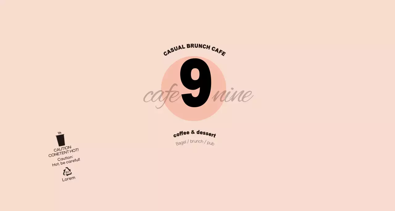 For a simple and unique concept cafe in pink and black