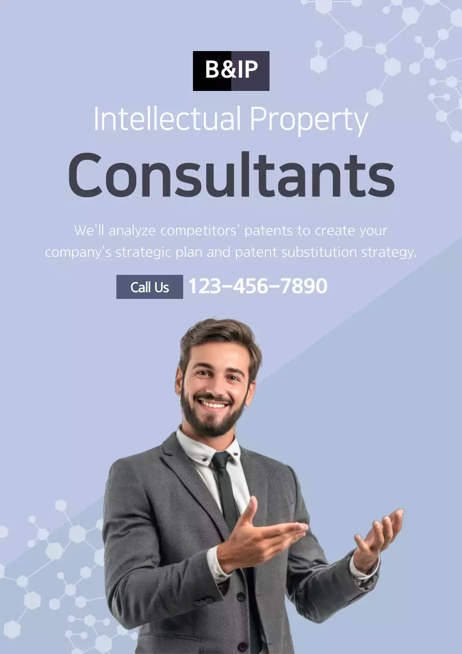 Blue Modern Consulting Advertisement Poster