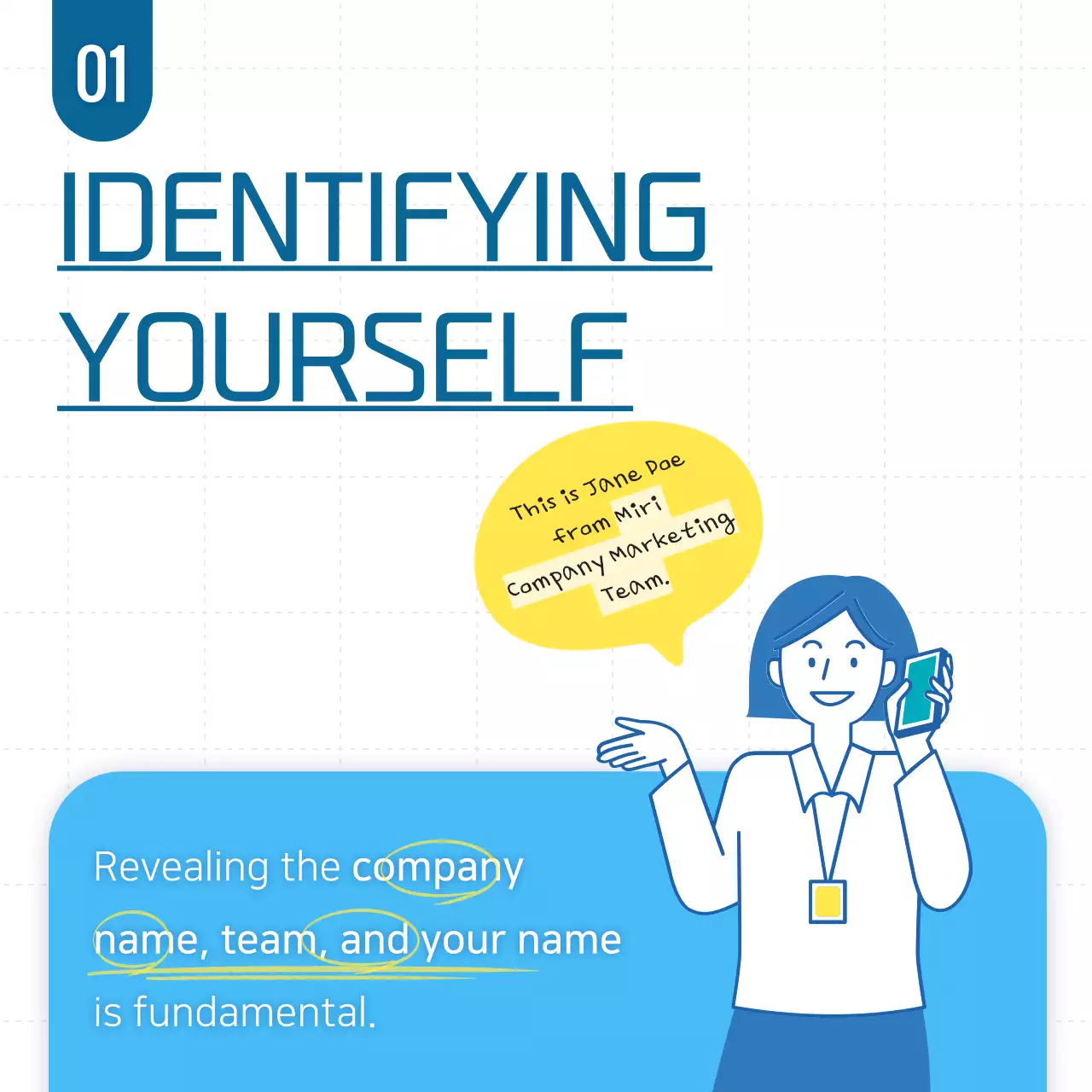 Guia de telefone profissional azul Instagram Carousel