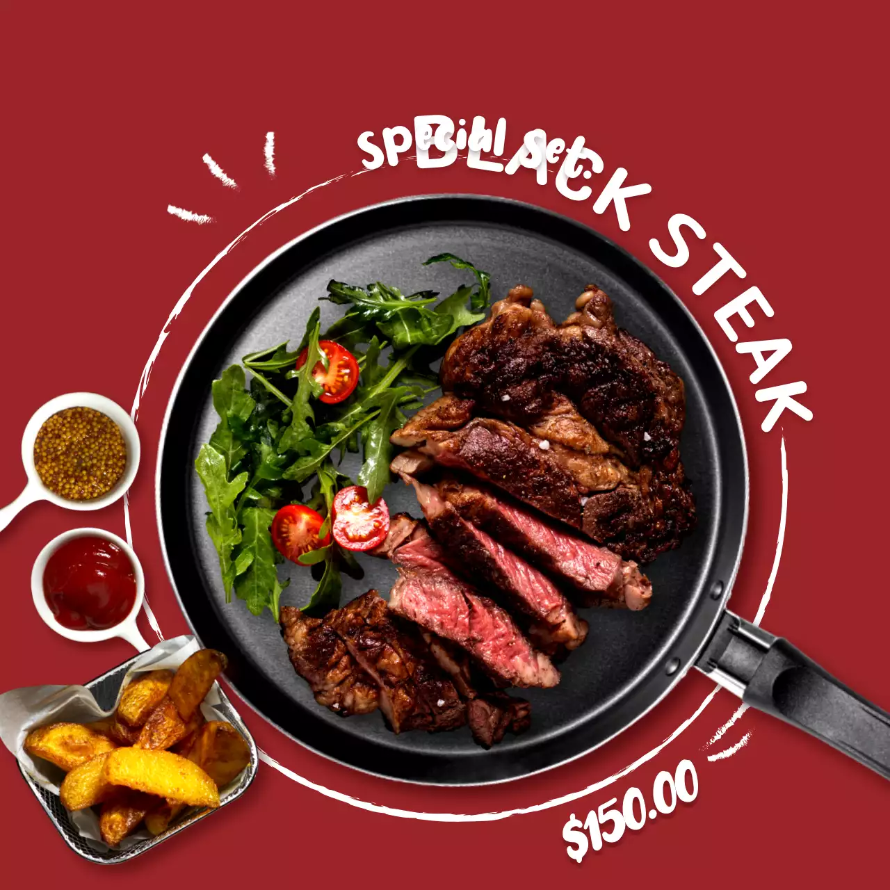 Orange Trendy Breakfast Promotion Social Media Post