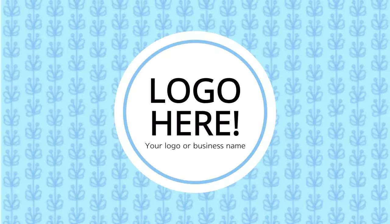 Blue Elegant Business Card