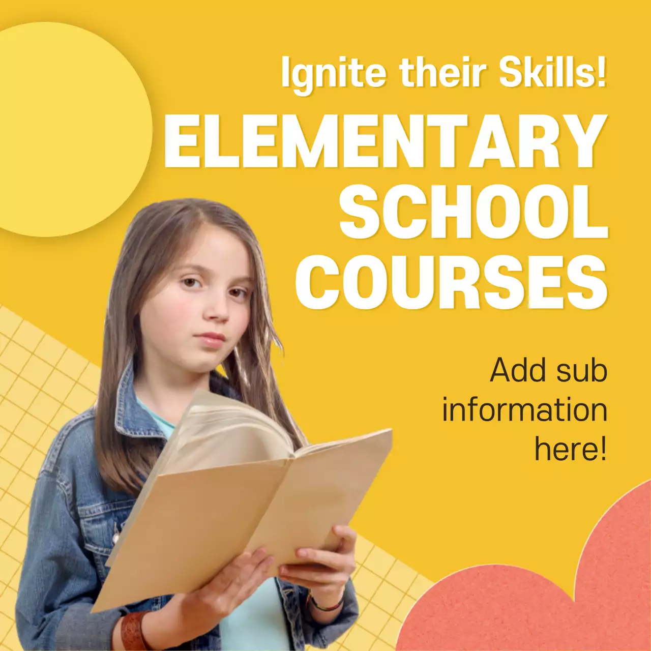 Pink Trendy Kids Promotion Instagram Post