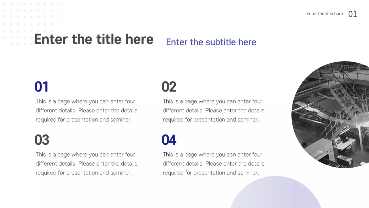 Blue Modern Technology Seminar Presentation