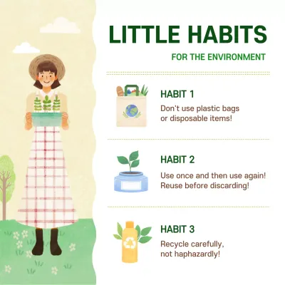 Green Simple Environment Guide Social Media Post