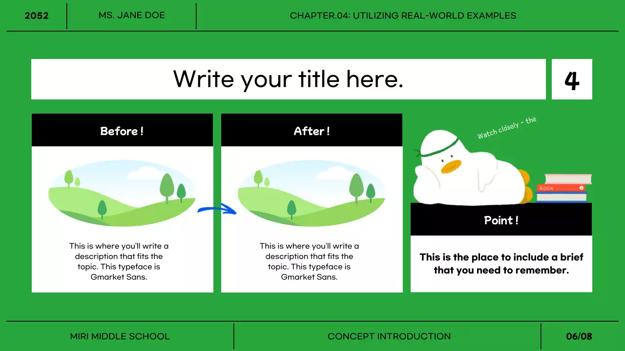 무지개의 심플한 개념 소개 발표자료