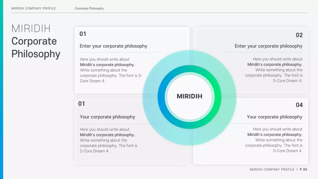 Blue Modern Company Profile Document Presentation