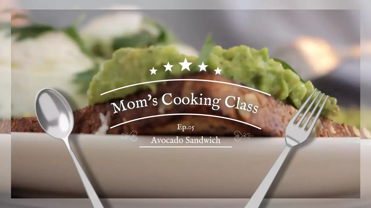 베이지 톤의 부드러운 요리 유튜브 오프닝