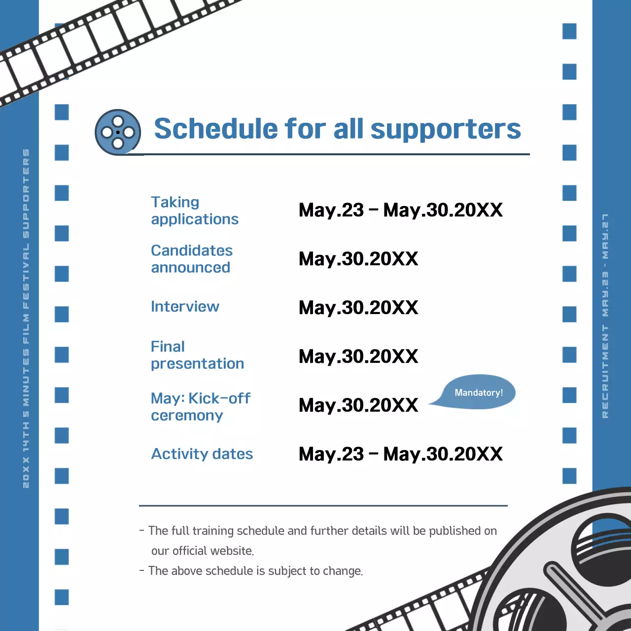 Black Modern Film Recruitment Instagram Carousel