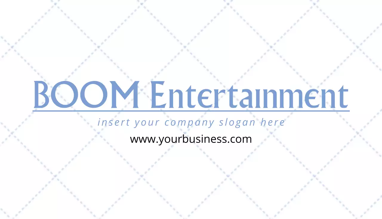 Blue Professional Entertainment Business Card